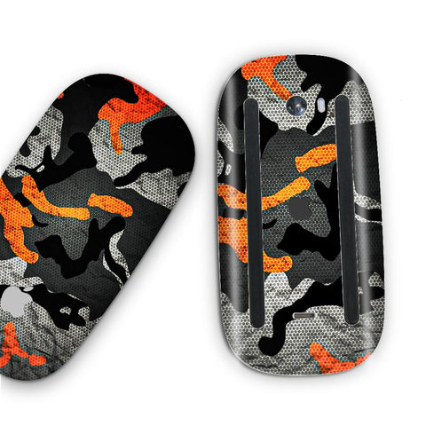 Orange Pattern Camo  - Apple Magic Mouse 2 Skins