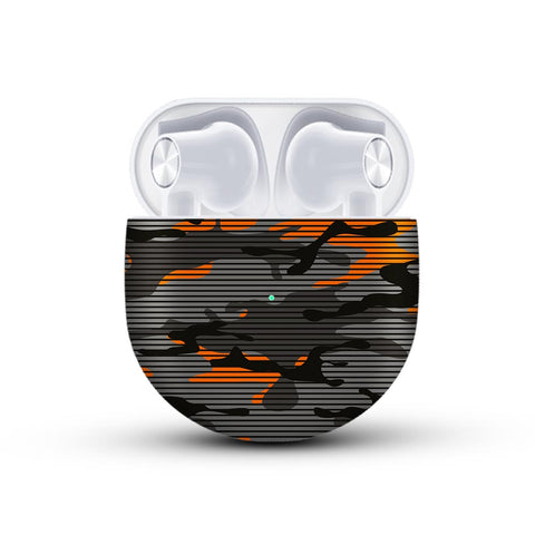 Orange Stripes Camo - Oneplus Buds Skin