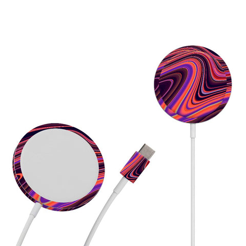 Purple Liquid marble - Apple Magsafe Skin