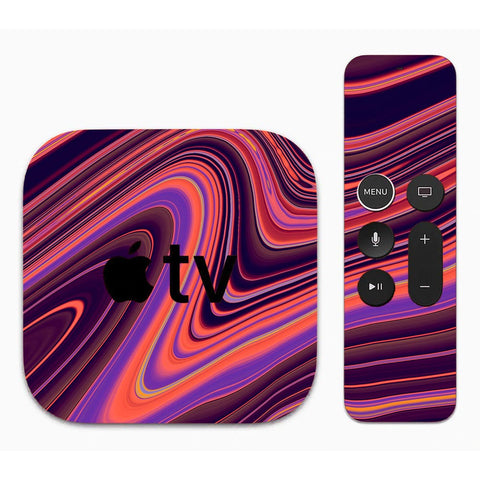 Purple Liquid Marble - Apple TV Skin