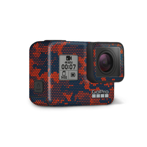 Red And Blue Hive Camo - GoPro Skin