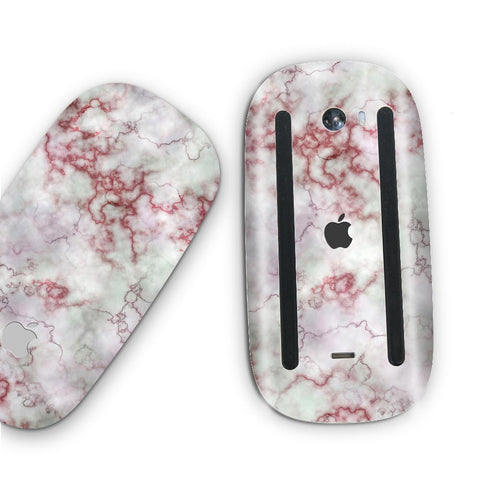 Red And Pink Marble - Apple Magic Mouse 2 Skins