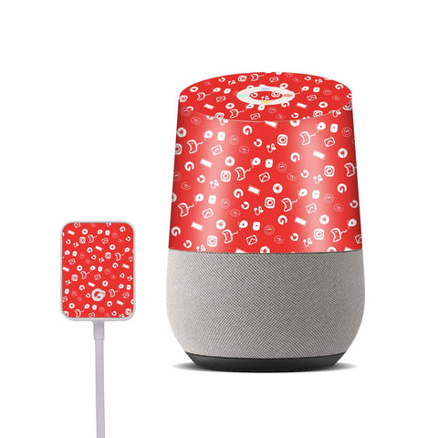 Icons Doodle Red- Google Home Skin