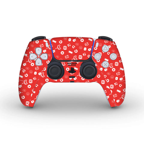 Red Doodle - PS5 Controller Skins