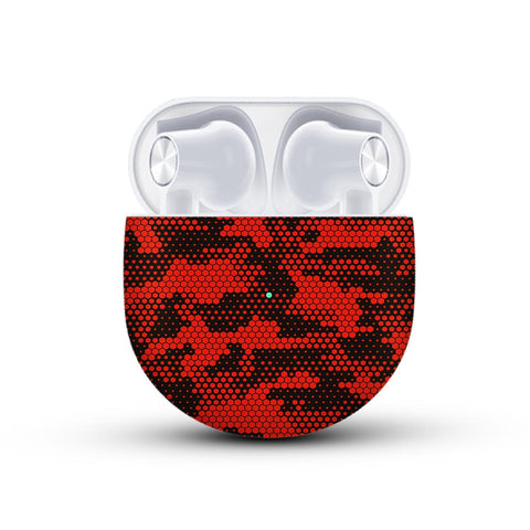 Red Hive Camo - Oneplus Buds Skin