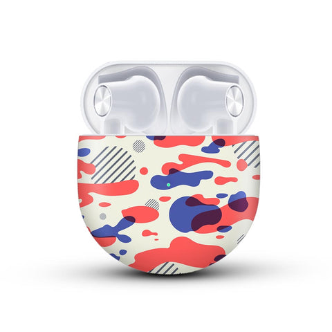 Red Modern Camo - Oneplus Buds Skin