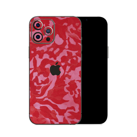 Red Textured Camo - Mobile Skin