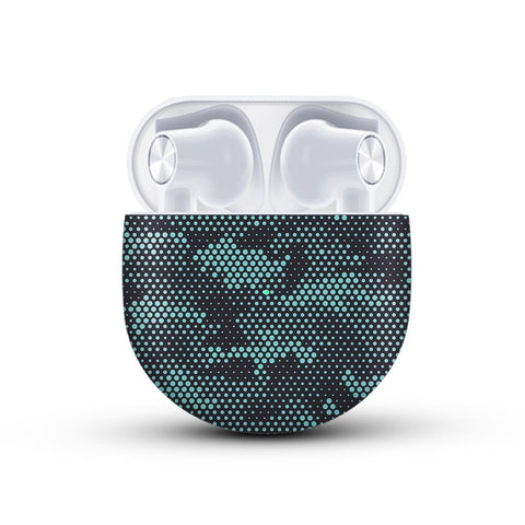 Turquoise Hive camo - Oneplus Buds Skin