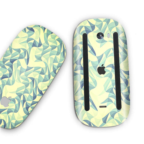 Wave Mosaic Blue - Apple Magic Mouse 2 Skins