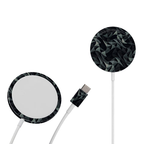 Wave Mosaic Grey Black - Apple Magsafe Skin