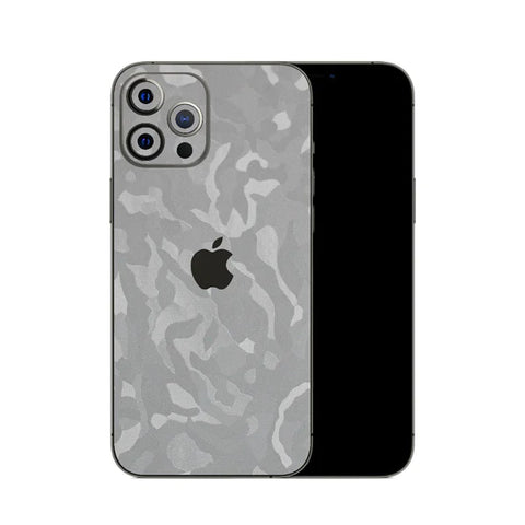 White Textured Camo - Mobile Skin