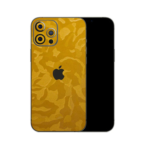 Yellow Textured Camo - Mobile Skin