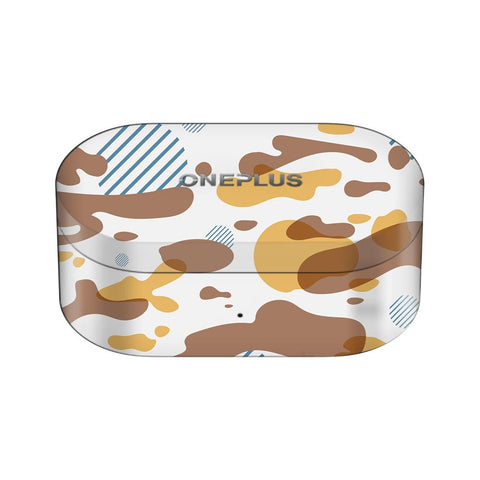 Yellow Modern Camo - OnePlus Nord Buds Skin