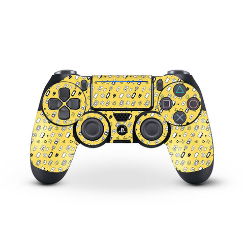 Yellow Retro - PS4 Dualshock Controller Skin