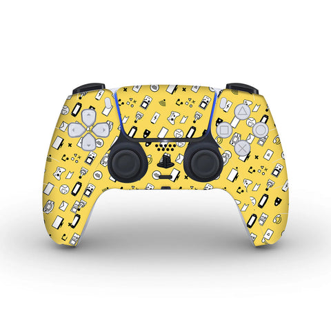 Yellow Retro - PS5 Controller Skins